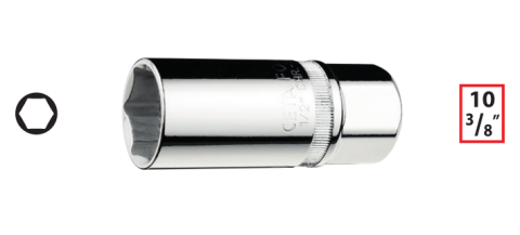 Ceta Form C17-R21 3/8'' Buji Lokması (Contalı) - 21 mm