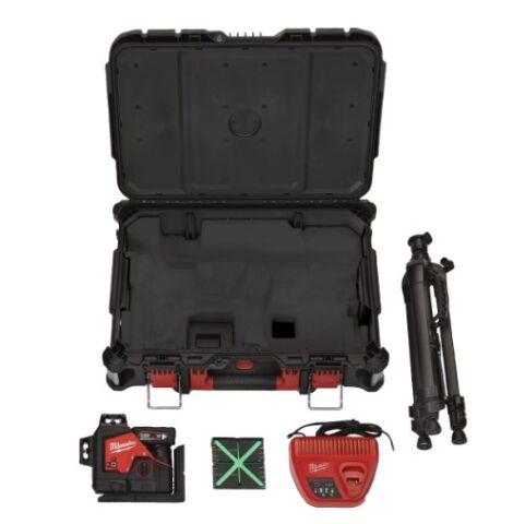 Milwaukee M12 3PLSKIT-401P M12™ yeşil 360° 3 DÜZLEM LAZER