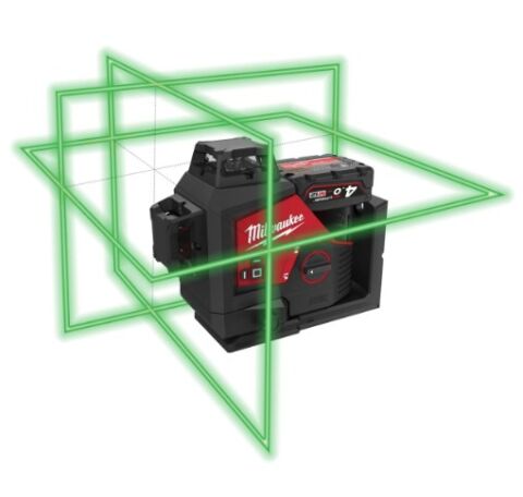 Milwaukee M12 3PLSKIT-401P M12™ yeşil 360° 3 DÜZLEM LAZER