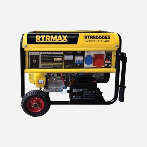 RTRMAX RTR8000E3 Benzinli Jeneratör 8.1/7.5 Kva Marşlı Trifaze Rtrmax