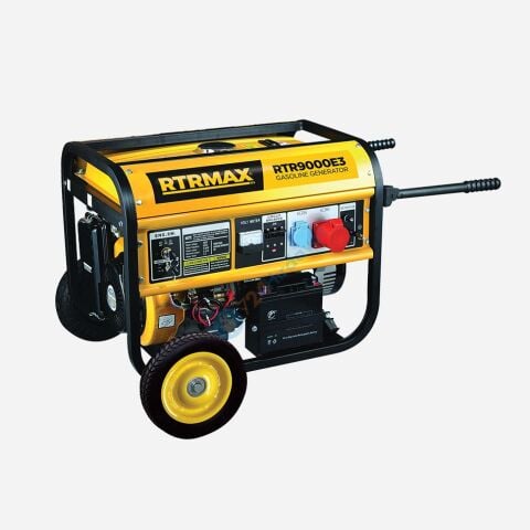 RTRMAX RTR9000E3 Benzinli Jeneratör 9.4/8.8 Kva Marşlı Trifaze Rtrmax
