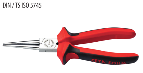Ceta Form E18-11-0160 160 mm Yuvarlak Kargaburun (Parlak Krom/PVC Daldırma Sap)