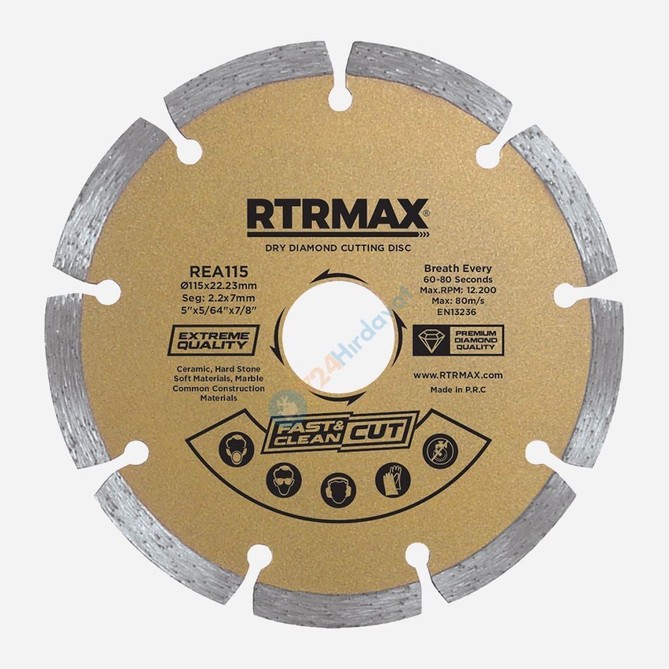 RTRMAX REA180 180 Soketli Elmas Testere Rtrmax