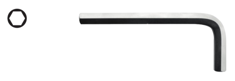 Ceta Form L/2 L Allen Anahtar (Kısa Tip - Krom Kaplı) - 2 mm (12'li Avantajlı Paket)