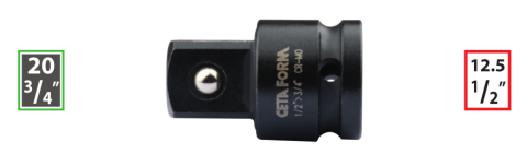 Ceta Form C61-92 1/2'' Havalı Lokma Adaptörü (D: 1/2'' < E: 3/4'')