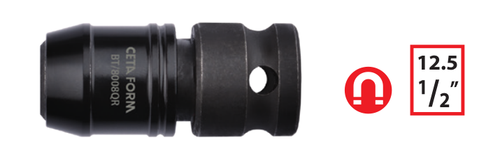 Ceta Form BT/8008QR 1/2'' Kilitli Havalı Bits Tutucu Lokma- H10 Bitsler için