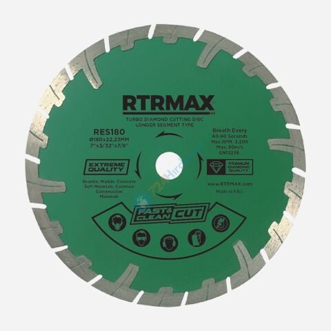 RTRMAX RES115 115 Turbo Elmas Testere Uzun Segmentli Rtrmax