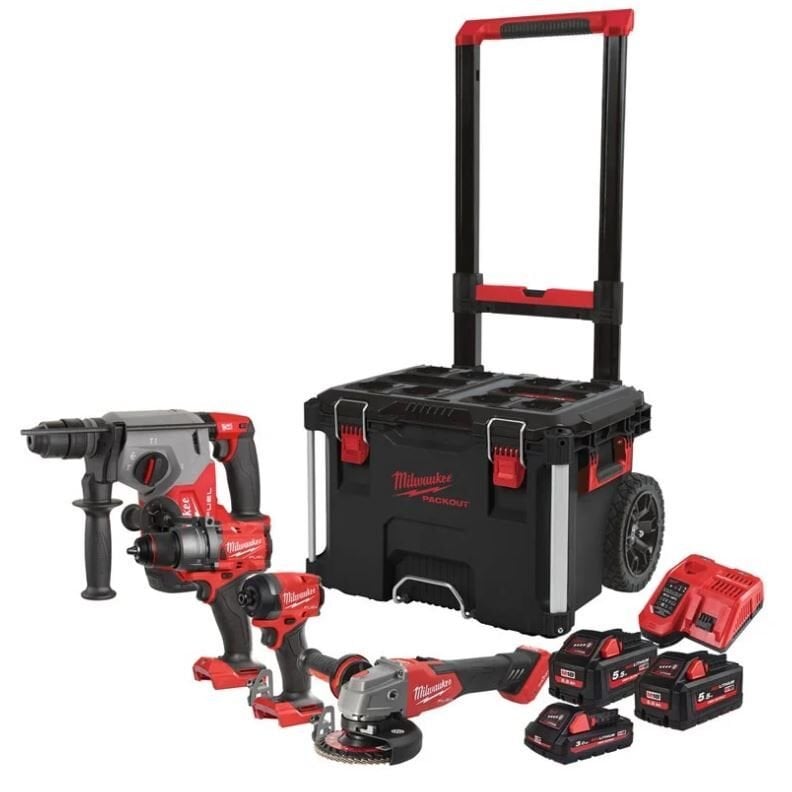 Milwaukee M18 FPP4E-554T( FPD3-FID3-FHX-FSAG125XB ) 3X5AH- 1X5.5AH