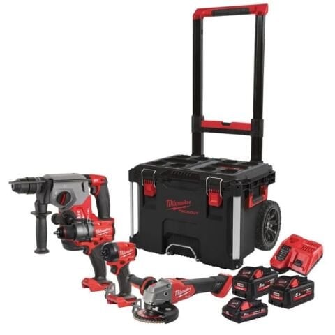 Milwaukee M18 FPP4E-554T( FPD3-FID3-FHX-FSAG125XB ) 3X5AH- 1X5.5AH