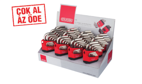 Ceta Form LT/12D LT/12 L Allen Anahtar Tk. Teşhir Seti (12 x LT/12)