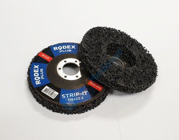 RODEX SİYAH STRİP DİSK 115MM 22.23 MM GÖBEK ÇAPI (5/10/50)