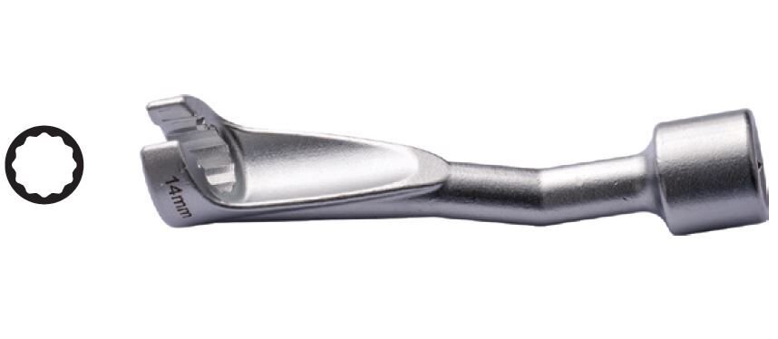 Ceta Form N17-05L14 1/2'' 12 Köşe Enjektör Hattı Lokması - 14 mm