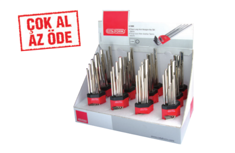 Ceta Form LT/800D LT/800 L Allen Anahtar Takımı Teşhir Seti (12 x LT/800)