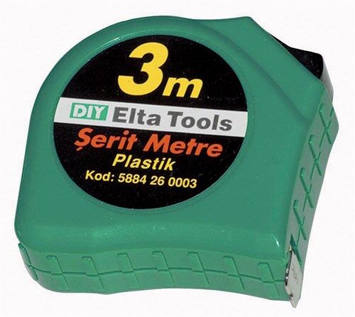Elta Plastik Şerit Metre 3 M