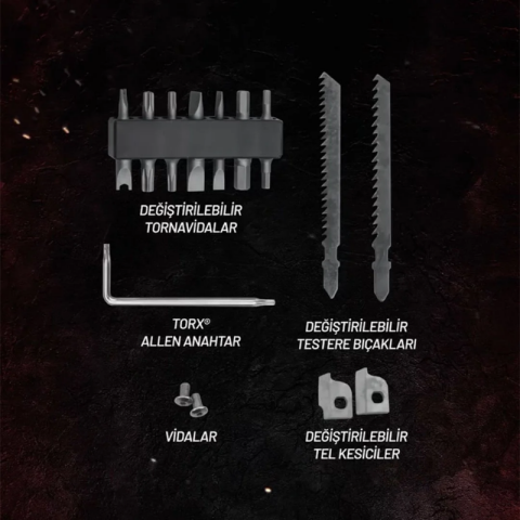 İzeltaş Multitool Pro 15 Fonksiyonlu 180 mm