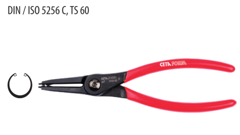 Ceta Form E67-44-0140 İç Segman Pensesi /Düz Uç-Yaysız - 140 mm (10-25 mm)