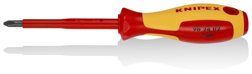 Knipex 98 24 02 Ph2x100 VDE İzoleli Yıldz Uçlu Tornavida