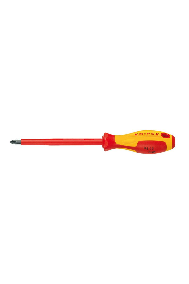Knipex 98 25 02 Pz2x100 VDE İzoleli Pozidriv Uçlu Tornavida