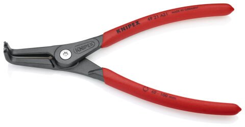 Knipex 49 21 A31 Ağır Hizmet Eğri Dış Segman Pensi