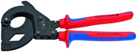 Knipex 95 32 315A Cırcır Mekanizmalı Kablo Kesici