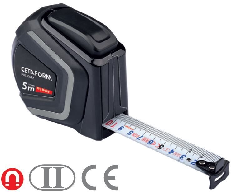 Ceta Form P01-0527 Pro Brake Şerit Metre - 5mx27mm - (Mıknatıslı)