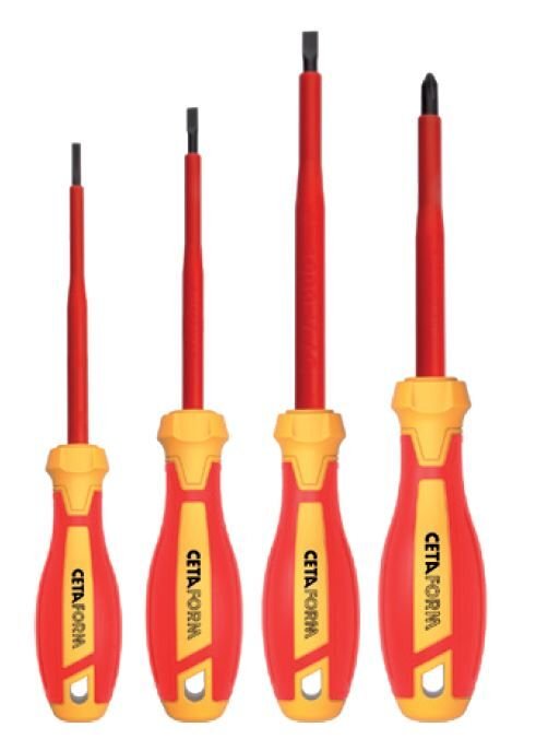 Ceta Form G99-401 4 Parça C-PLUS 1000V Tornavida Takımı (VDE) - Düz/Yıldız