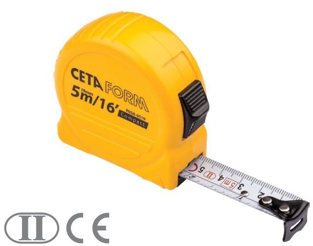 Ceta Form P05A-0316 Compact Şerit Metre (SAE/Metrik) - 3 M - 10 FT