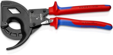 Knipex 95 32 320 Cırcır Mekanizmalı Kablo Kesici