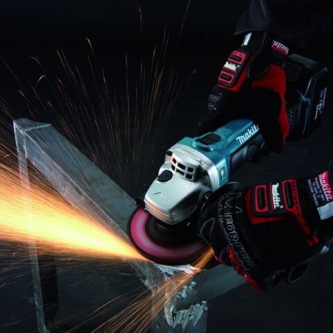 Makita DGA452RMJ 18V Li 115mm Çift Akülü Avuç Taşlama