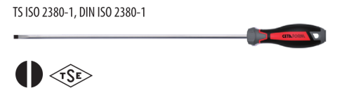 Ceta Form F10-065-300 C-PLUS Düz Uçlu Uzun Tornavida - 6.5 x 300 mm