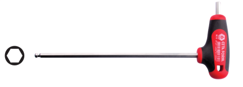 Ceta Form K11-100-200 T Saplı Topbaşlı Allen Anahtar - 10 mm