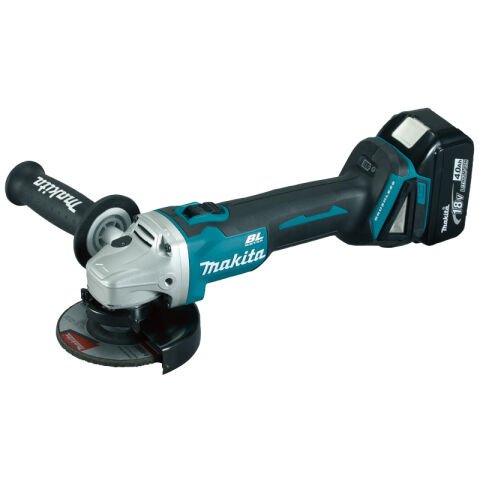 Makita DGA454RFE 18V Li 115mm Çift Akülü Devir Ayarlı Avuç Taşlama