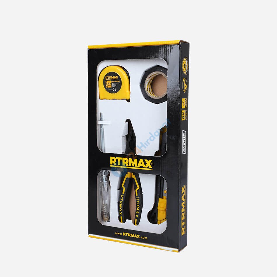 RTRMAX RTK7003 5 Li Set Pense - Metre - K.Kalem - E.Bant - M.Bıçağı Rtrmax