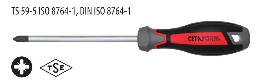 Ceta Form F17-003-150 C-PLUS Pozidriv Uçlu Tornavida - PZ3 x 150 mm