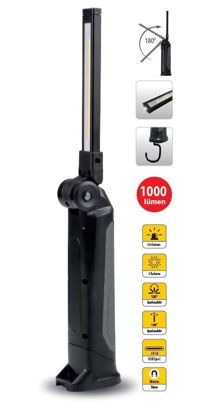 Ceta Form R10F-SLIM01 Katlanabilir LED Çalışma Lambası - Slim /1000 Lümen