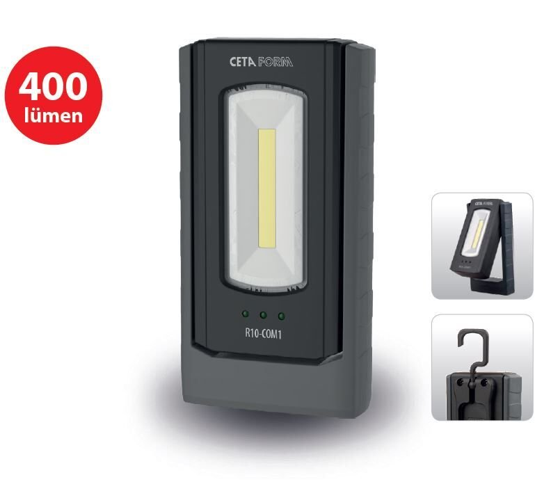 Ceta Form R10-COM1 Şarjlı LED Kompakt Çalışma Lambası - 400 Lümen