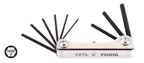 Ceta Form K99-F2M/2 9 Parça Çakı Tipi Allen Anahtar Seti No.2 (Metal Kasa) - SAE