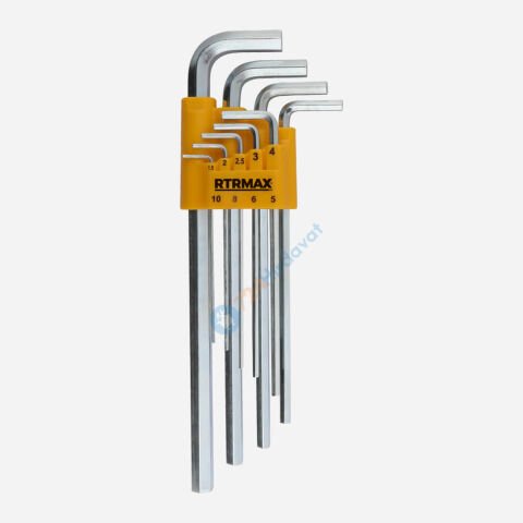 RTRMAX RH03852 Hex Allen Anahtar 9 Lu Set Uzun Rtrmax
