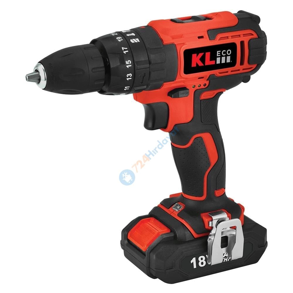 KL ECO KE18DM-20DB 18V 2.0 AH ŞARJLI DARBELİ VİDALAMA MATKAP