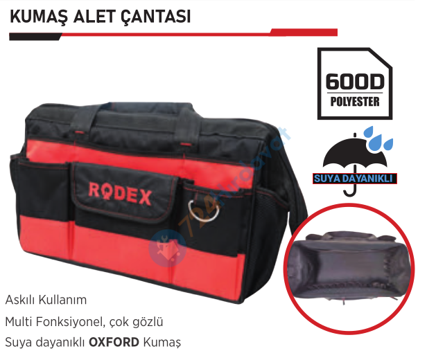 RODEX CRB03 KUMAŞ ALET ÇANTASI