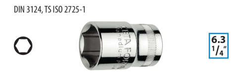 Ceta Form C02-H050 1/4'' 6 Köşe Lokma Anahtar - 5 mm
