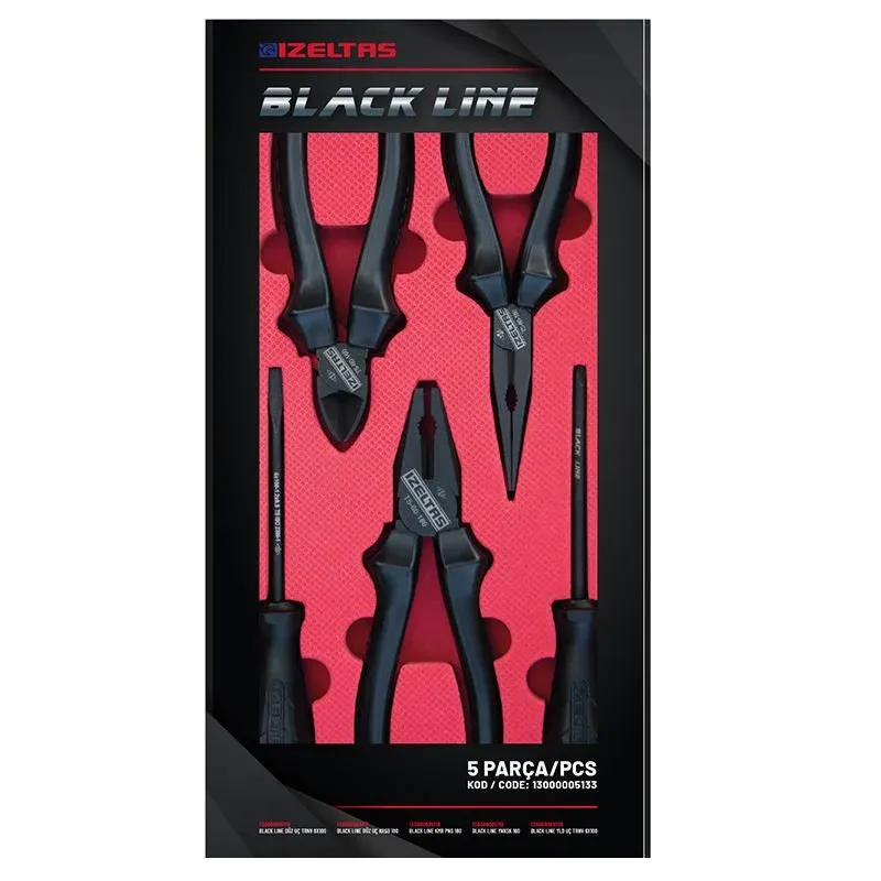 İzeltaş Black Line Set 5 Parça