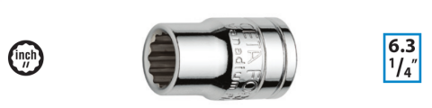 Ceta Form C02A-B0732 1/4'' 12 Köşe (Yıldız) Lokma Anahtar - 7/32''