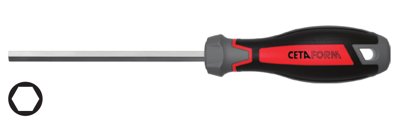 Ceta Form F22-080-150 C-PLUS Allen Uçlu Tornavida - 8.0 x 150 mm