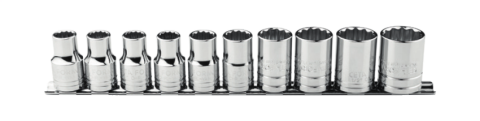 Ceta Form C02A-RB10 10 Parça 1/4'' 12 Köşe (Yıldız) Lokma Anahtar Tk. - SAE