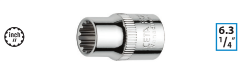 Ceta Form C02A-S0104 1/4'' Spline Lokma Anahtar - 1/4''