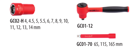 Ceta Form GC00-17PH2 17 Parça 1/4'' 1000V 6 Köşe Lokma Takımı
