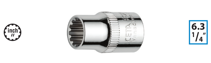Ceta Form C02A-S0932 1/4'' Spline Lokma Anahtar - 9/32''