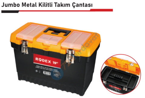 RODEX OTCM119 TAKIM ÇANTASI JUMBO METAL KİLİT 19