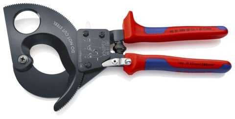 Knipex 95 31 280 Cırcır Mekanizmalı Kablo Kesici